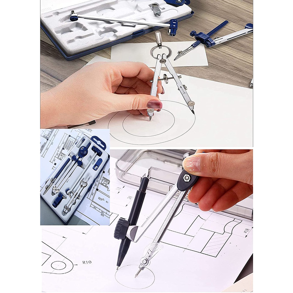 A46M-9Pc Drafting Compass For  - Math Geometry Set With Compass 评论和价格